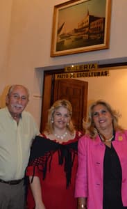 Benito Stern, su señora y acompañante