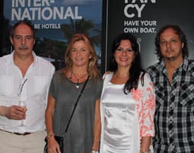 Washington Cervinho, Analía Suárez, Alejandra Covello y Hernán Sas