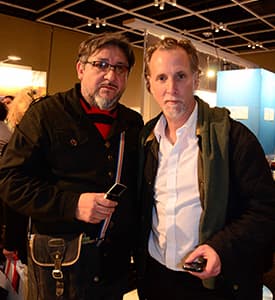 Jorge Amado y Julio Sanders realizando cobertura fotográfica en la Expo