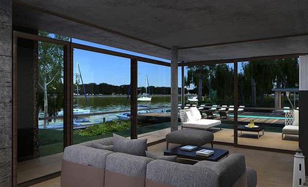 La nobleza de los materiales, combinados en tonos cálidos con una exquisita arquitectura, dan vida a amplios ambientes con excelentes vistas al parque, a los amenities y al arroyo