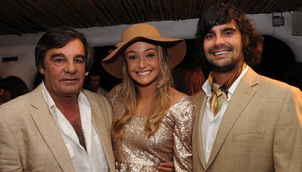 Meli Lostorto junto a Alejandro y Miguel Balut