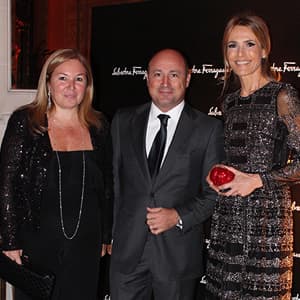 Marisa Koifman Diego Stecchi de la marca y Rossella Della Giovampaola en el evento de Salvatore Ferragamo