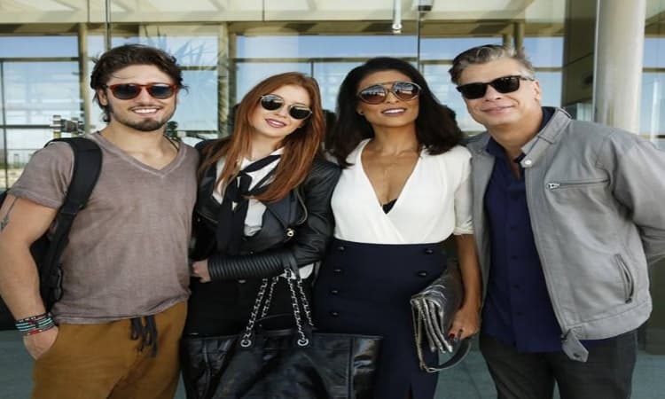 El elenco de 'Totalmente demais' que rodó en Uruguay algunas escenas finales de la telenovela.