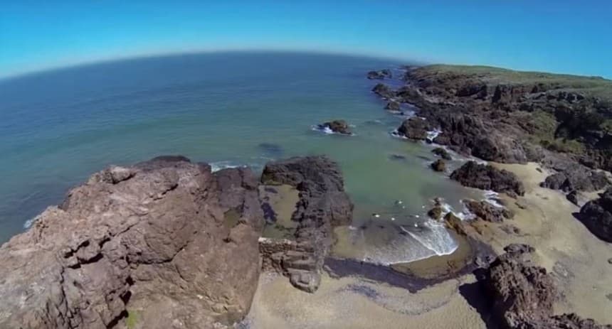 Un vistazo aéreo de Las Grutas...