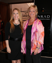 Pina Darcyl junto a Liliam Kechichian, Ministra de Turismo y Deporte