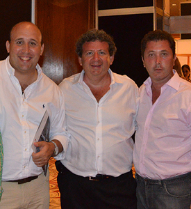 Ingeniero Marcos Taranto, director de Stiller, Darío Sokolowsky y Silvano Geller, directores de Grupo S&G