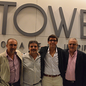 Arquitecto Alberto Di Giuda, Omar Rey, Elbio Rodríguez y Wilson Sanabria