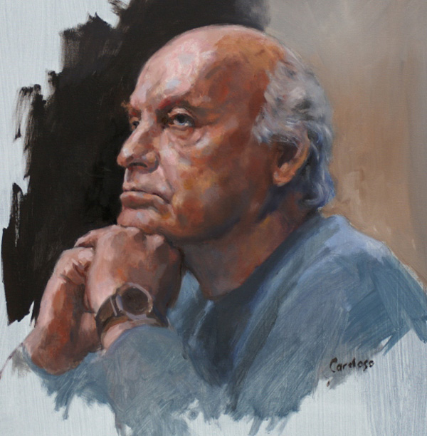 Retrato Eduardo Galeano - Técnica Óleo - 50 cm x 50 cm