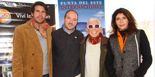 Marisol Nicoletti junto a Nicolás Tarallo, Pablo Sánchez y Carlos Perciavale (Fotografía gentileza de Pablo Kreimbuhl, Revista Caras)