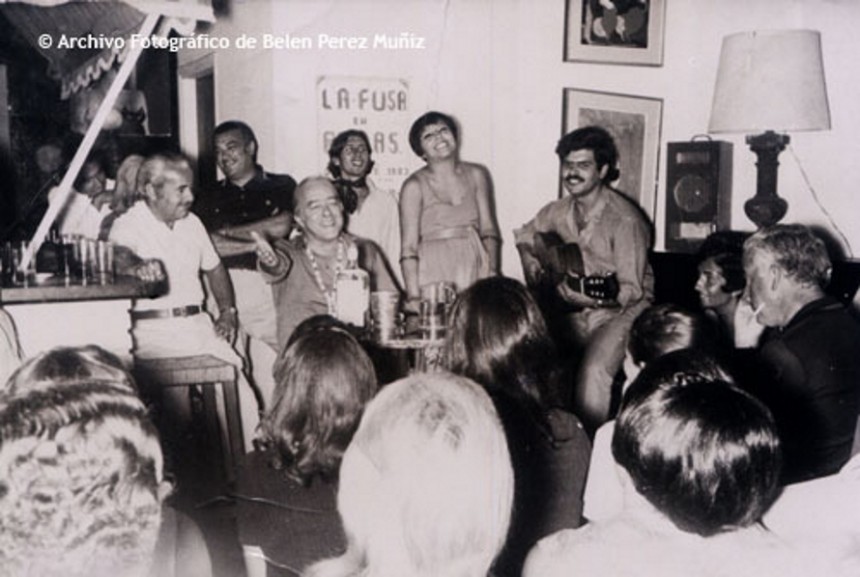 Los años dorados de La Fusa - Foto del archivo de Belén Pérez Muñiz, cantante e hija de los dueños de este mítico boliche.