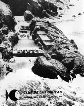 Las Grutas en los sesenta, con las piscinas funcionando